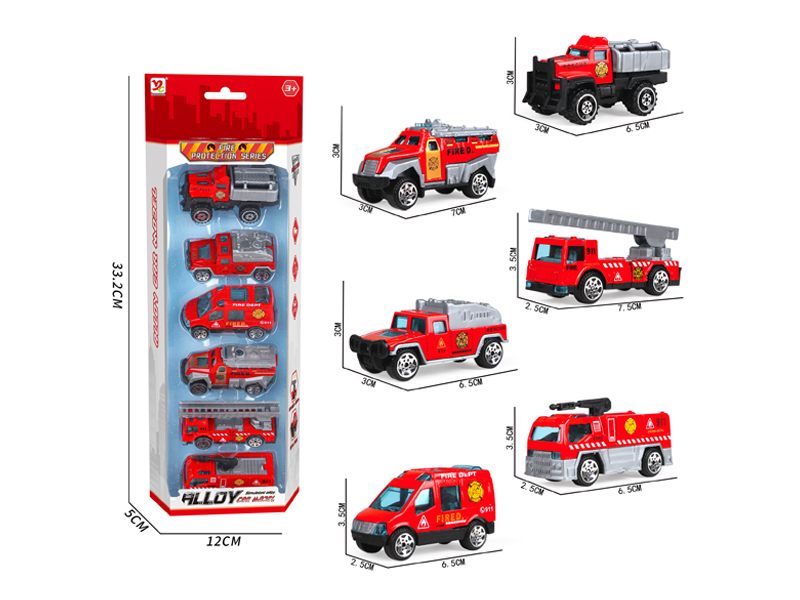 Alloy Fire Fighting Toy Set