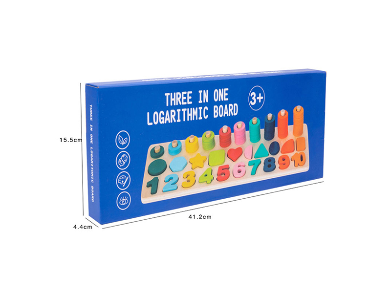 3 In 1 Wood Logarithmic Board