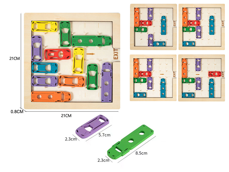 Wooden Cart Delivery Puzzle Toys