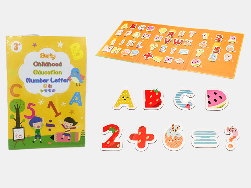 Wooden Magnetic Number Letter Book