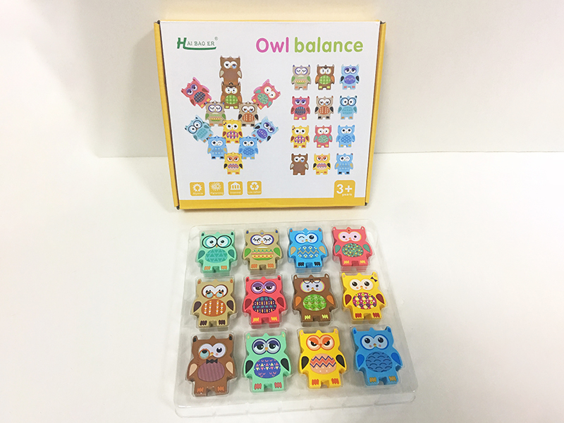 Wooden Owl Balance Stacking Toys