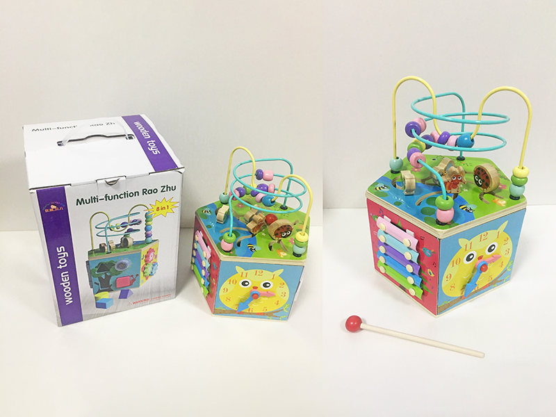 Wooden Multifunctional Activity Cube