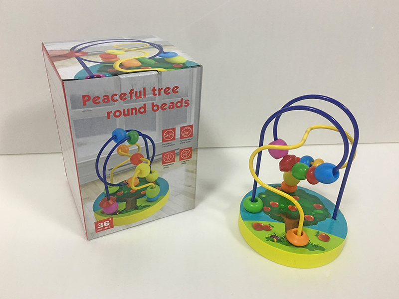Wooden Peaceful Tree Round Beads Toys