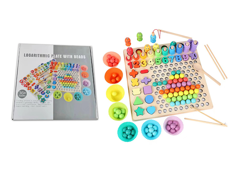 Wooden Multifunctional Board With Beads