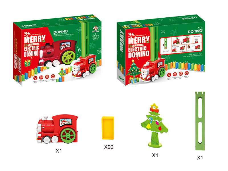 Christmas Electric Domino Train