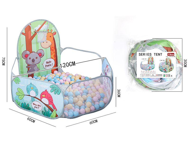 Ball Pool Children's Tent With Basketball Hoop