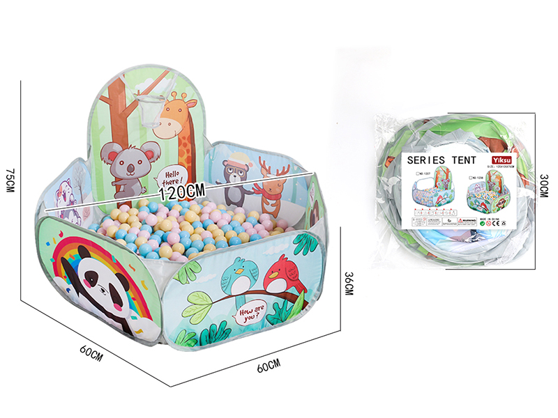 Ball Pool Children's Tent With Basketball Hoop