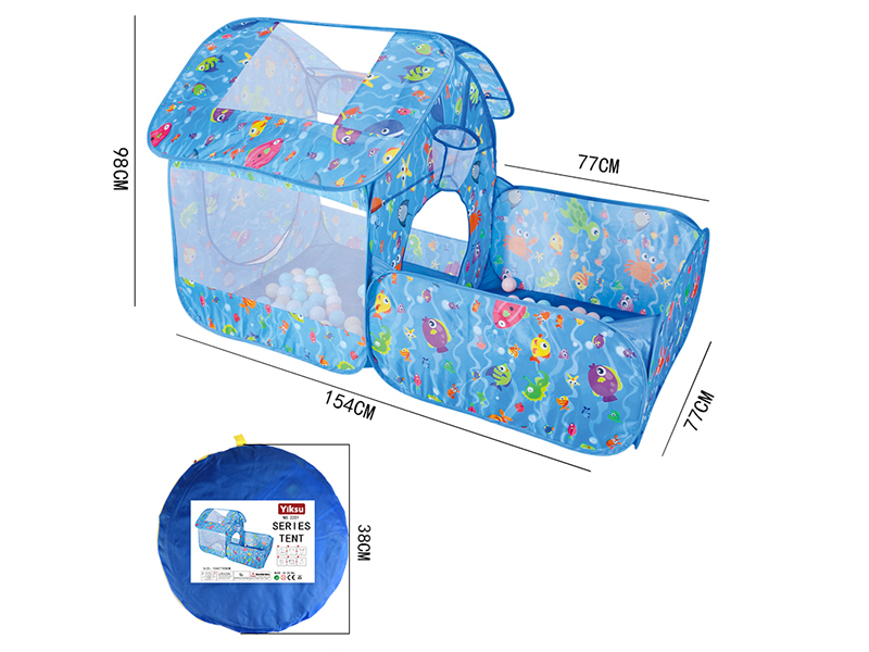 Ocean Theme House Tent With Ball Pool
