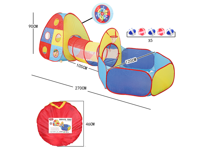 Children's Tent Three-Piece Set