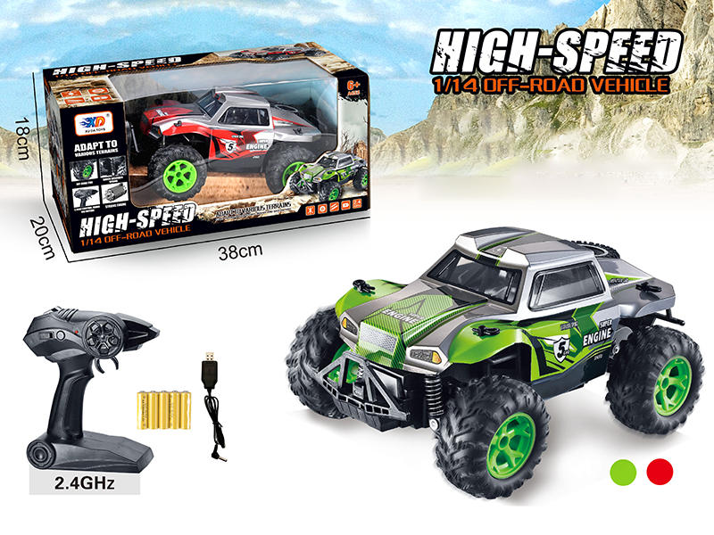 2.4G High-Speed Remote Control Off-Road Vehicle(With USB,Rechargeable Batteries)