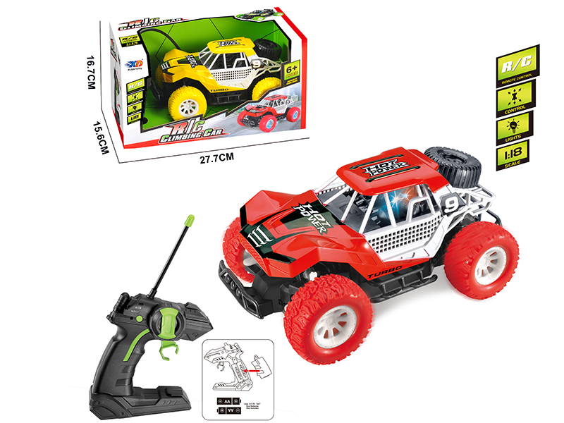 1:18 4 Channel Remote Control Climbing Car(With USB,3.7V Lithium Batteries)
