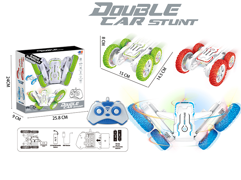 2.4G Remote Control Rotating Stunt Double-Sided Car