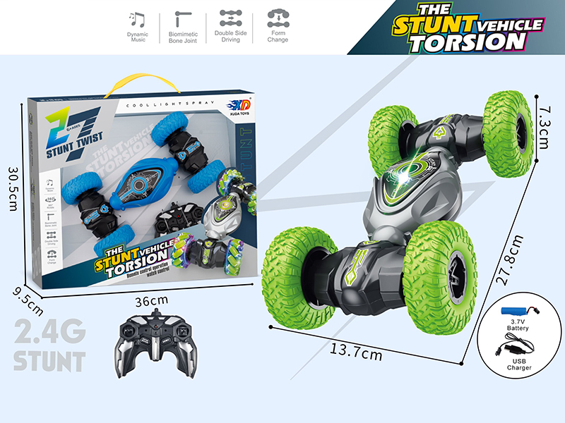 2.4G 10-Channel Remote Control Twist Stunt Car
