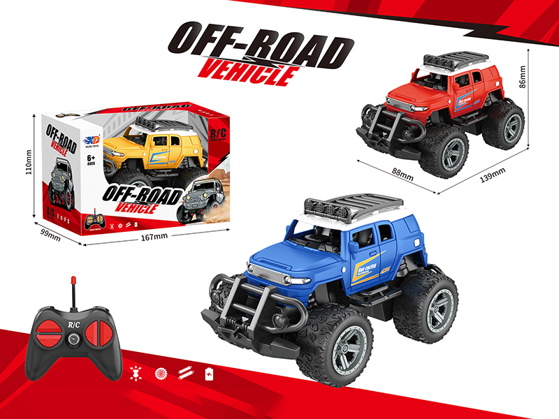 1:32 4 Channel Remote Control Off-Road Vehicle With Light(Not Included Batteries)