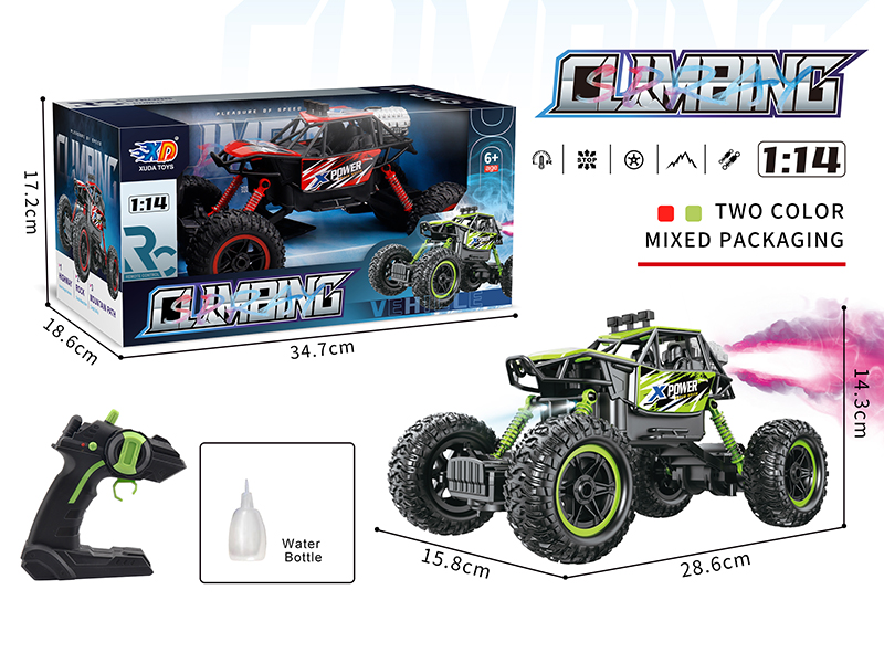 1:14 Remote Control Spray Climbing Off-Road Vehicle With Light(Not Included Batteries)40Mhz