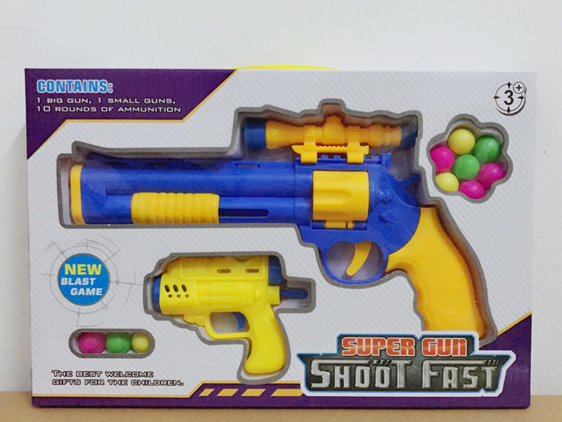 Ping-Pong Ball Gun With Small Gun