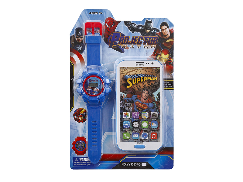 Kids Projection Electronic Watch With Mobile Phone Toy