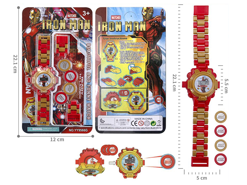 Building Blocks Ejection Electronic Watch Toy