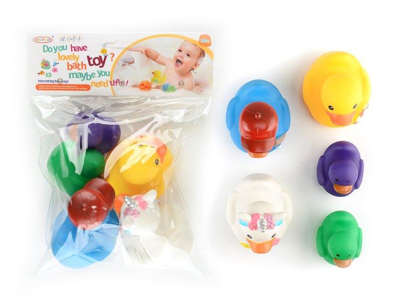 3PCS Vinyl Duck+2 Discolored Ducks