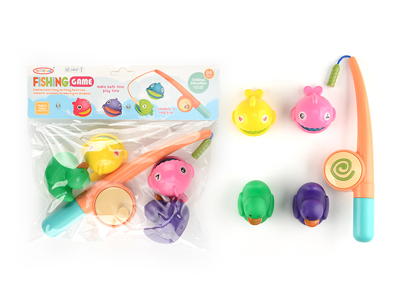 3PCS Magnetic Fishing Toy+2PCS Discolored Ducks