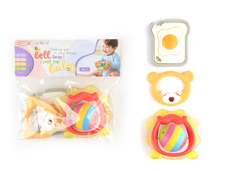 Baby Teether Rattle 3pcs