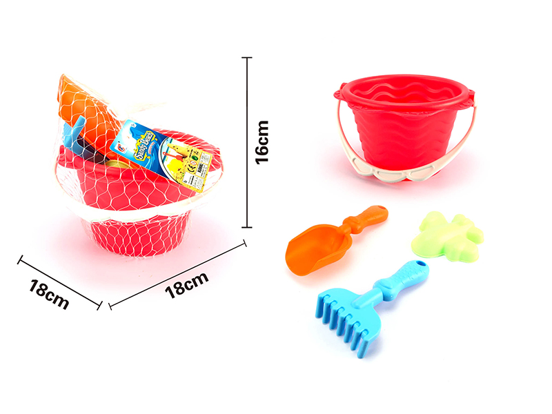 Sand Bucket Set(Soft Plastic)