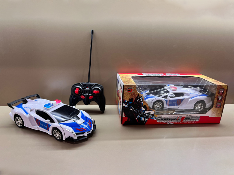 1:18 Lamborghini Remote Control Transformation Police Car(Not Included Battery)