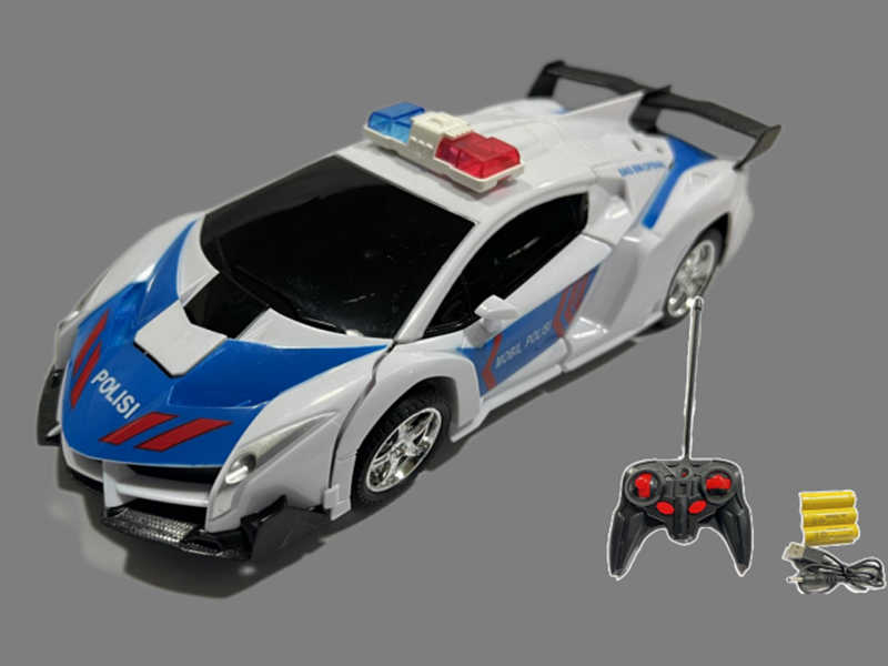 1:18 Lamborghini Remote Control Transformation Police Car(Included Battery)