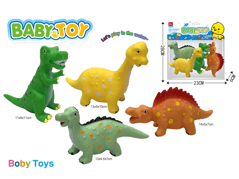 Vinyl Dinosaur Animals Toy Set
