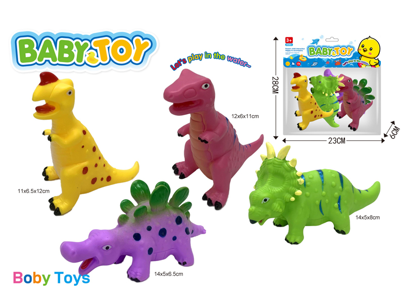 Vinyl Dinosaur Animals Toy Set