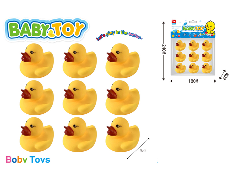 9PCS Vinyl Duck Toy Set