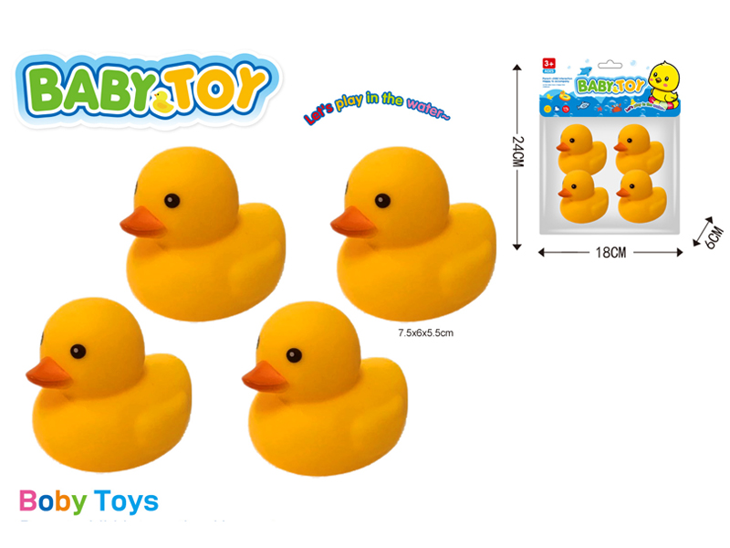 4PCS Vinyl Duck Toy Set