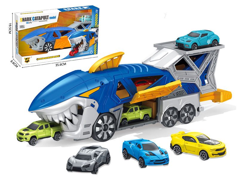 Slide Shark Car Catapult Set