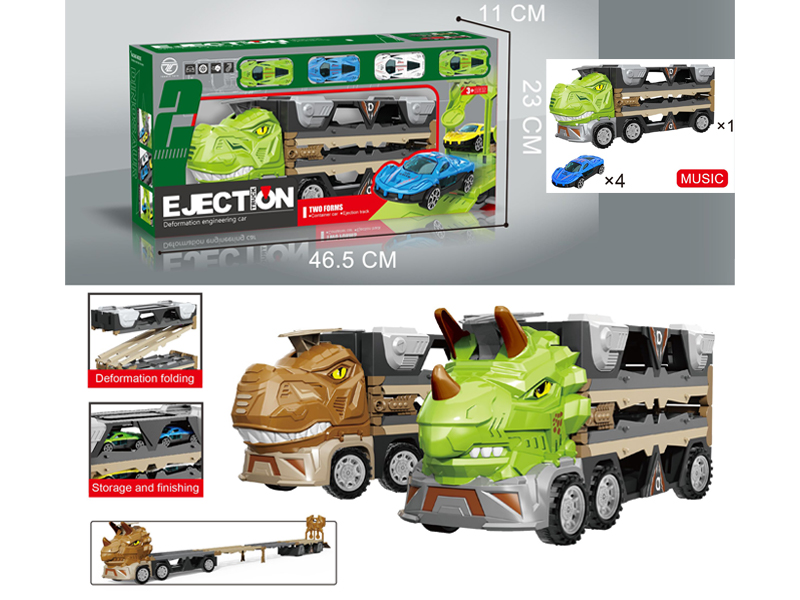 Tyrannosaurus Rex Ejects Railroad Speeder With Music+4 Alloy Cars