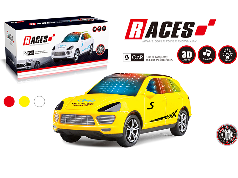 B/O Go And Bump Simulated Porsche Sports Car With 3D Lights And Music