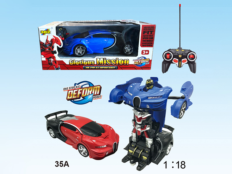 6 Channel Remote Control One-Key Transformation Car(Bugatti)