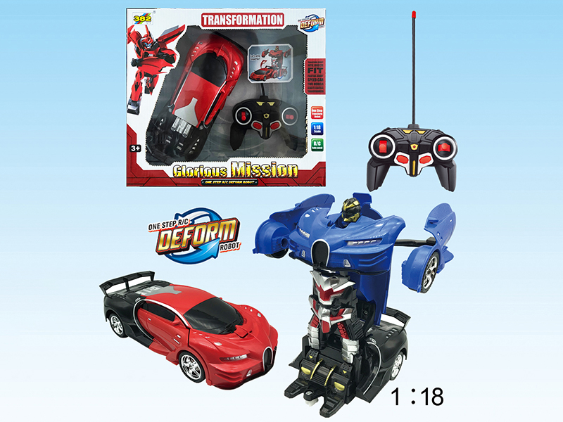 6 Channel Remote Control One-Key Transformation Car(Bugatti)