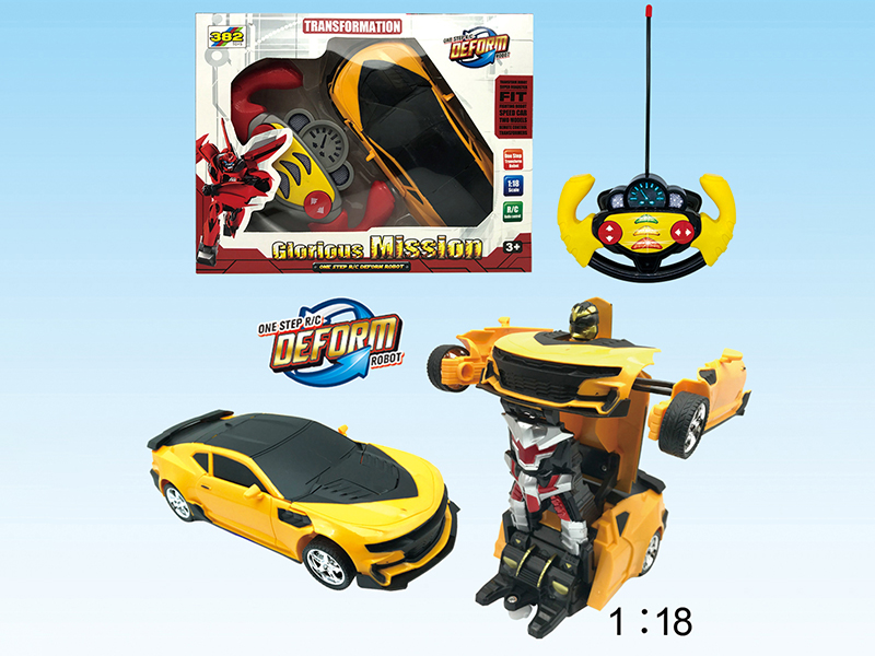 5 Channel Remote Control One-Key Transformation Car With Light And Music(Chevrolet Camaro)