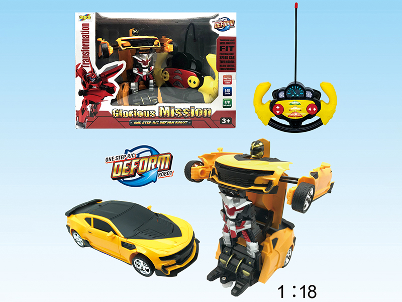 5 Channel Remote Control One-Key Transformation Car With Light And Music(Chevrolet Camaro)