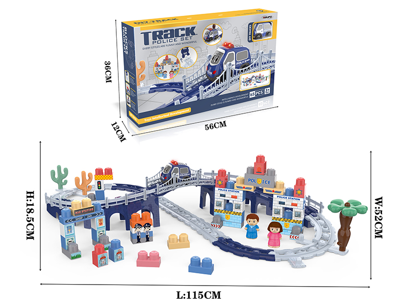 Police Car Track Set
