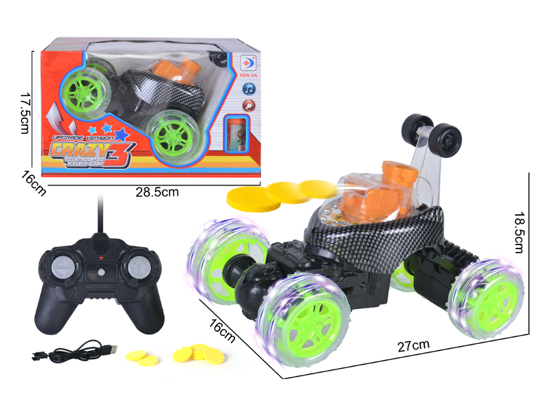 R/C Carbon Stripe Stunt Tipper Truck