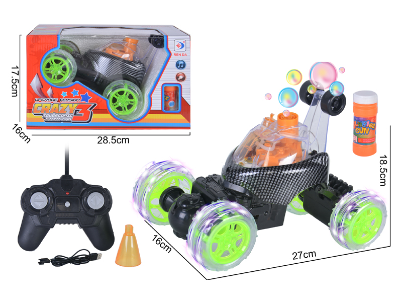 R/C Carbon Stripe Stunt Tipper Truck