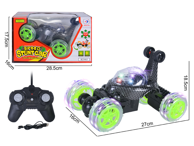 R/C Carbon Stripe Stunt Tipper Truck