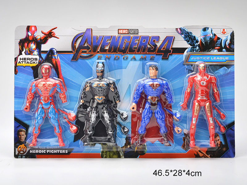 Avengers Assemble Action Fgures Toys With Colorful Lights