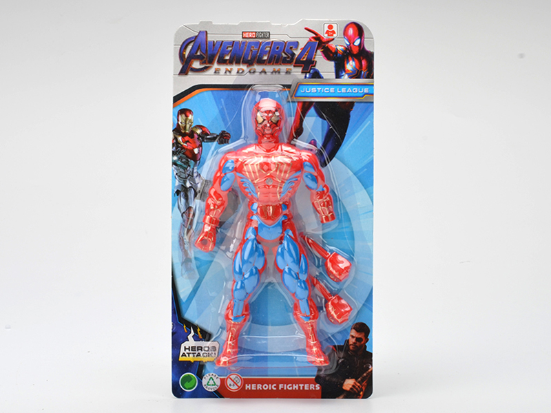 Red Spider-Man With Colorful Lights