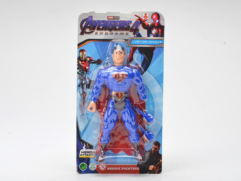 Superman With Colorful Lights