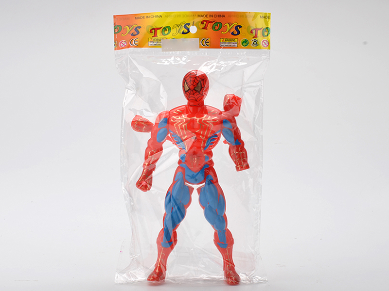 Red Spider-Man With Colorful Lights