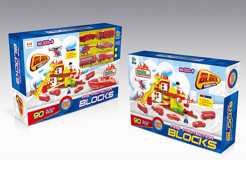 Alloy Series Fire Protection Building Blocks 90pcs