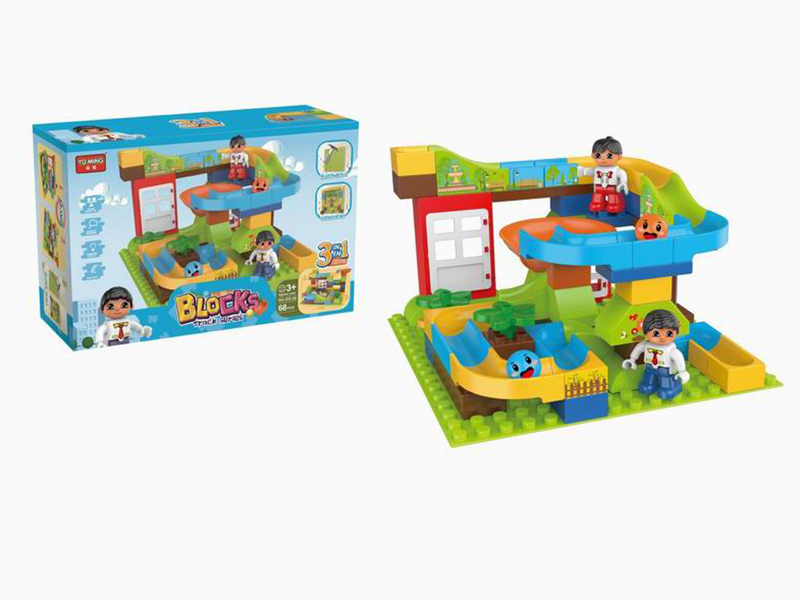 Rolling Ball Track Building Blocks 68pcs