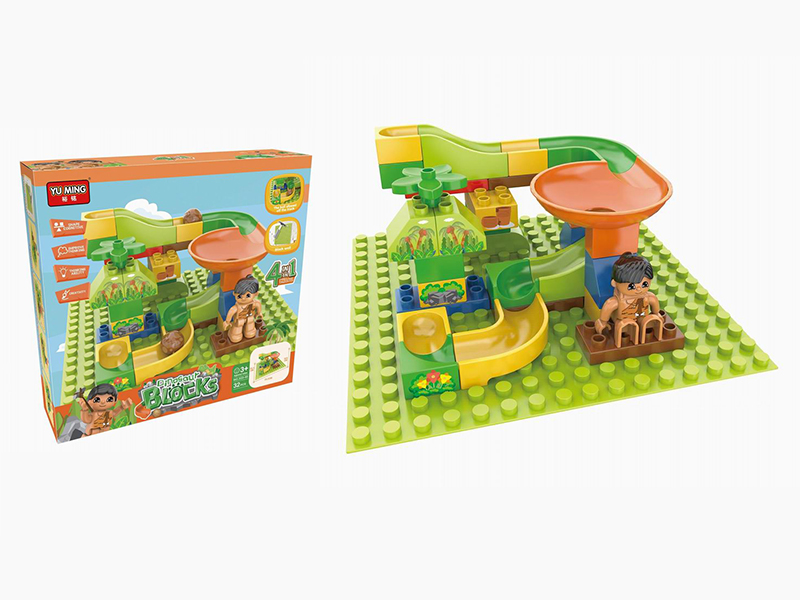 Primitive Tribes Track Building Blocks 32pcs